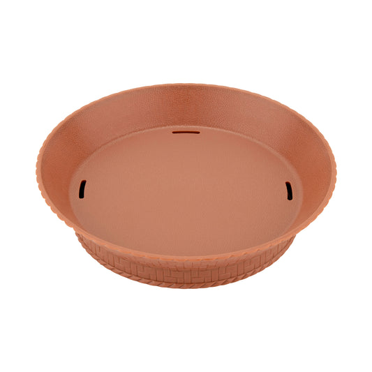 10.5" Round Basket w/Base, 1.25" inside Depth (12 Pack)