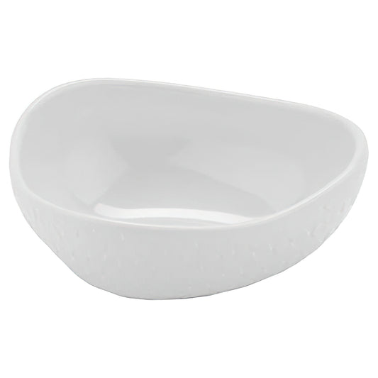 10 oz. (10 oz. rim-full), 5" x 4.5" x 4" Freestyle Triangle Bowl, 1.75" deep (12 Pack)