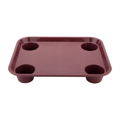 17" x 14" Fast Food Tray/w Holders (12 Pack)