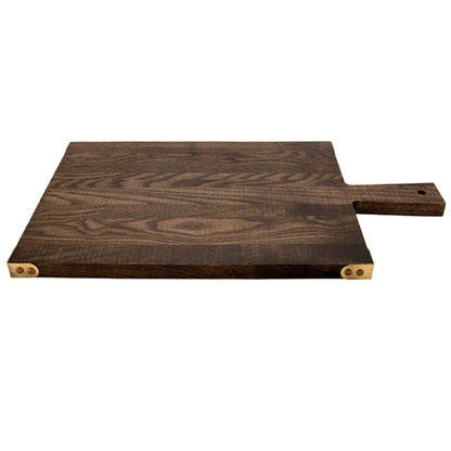 13" x 9.5" Rectangular Ash Wood Serving Board with Handle, 17" with Handle, G.E.T. Taproot