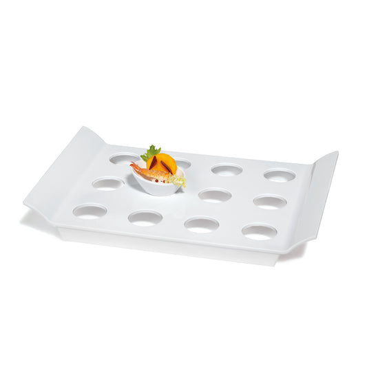 18" x 13" Slotted Display Tray (with 12 round slots 2.25")